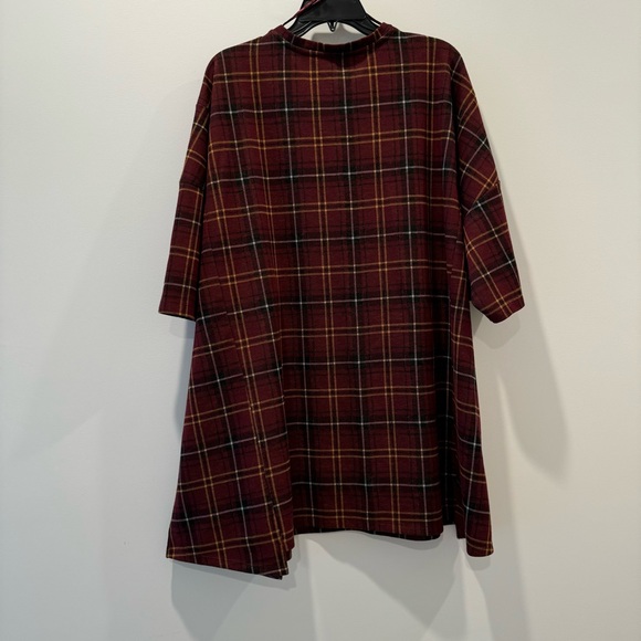 ZARA Plaid Oversized Tunic Top - Picture 5 of 7